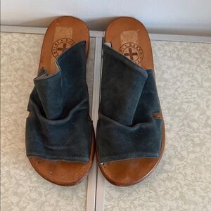 Fiorentini + Baker Suede Blue Sandals